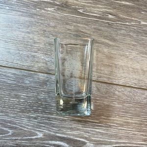 Square Shot Glass With Laser Engraved Palmetto